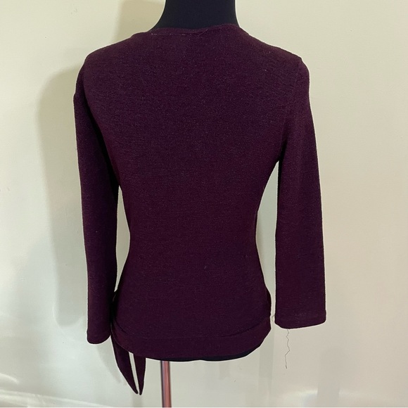 VINTAGE Y2K AMY BYER MAROON WRAP SIDE TIE TOP SIZE LARGE - Picture 2 of 9